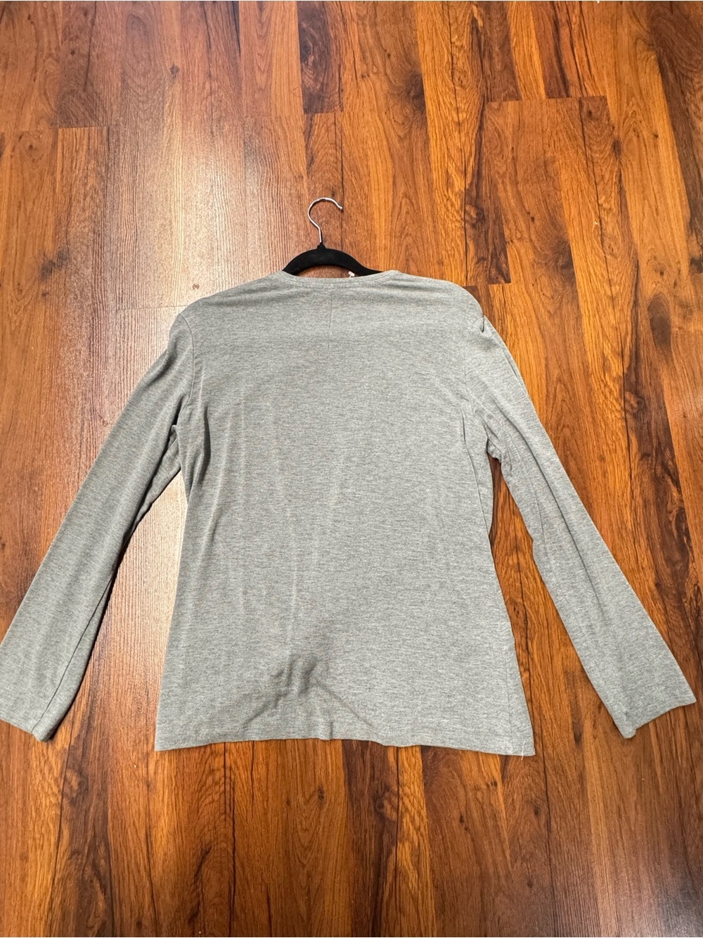 Babaton Heather Gray Twist Front Long Sleeve Tee - Picture 5 of 5
